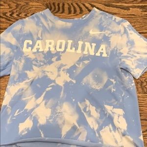 Blue Tye dye crop top